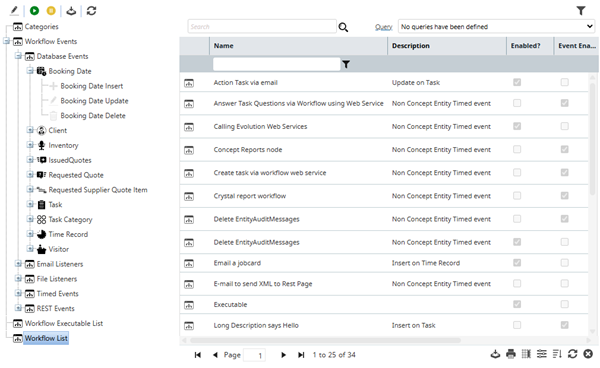 Evolution Workflow Management UI